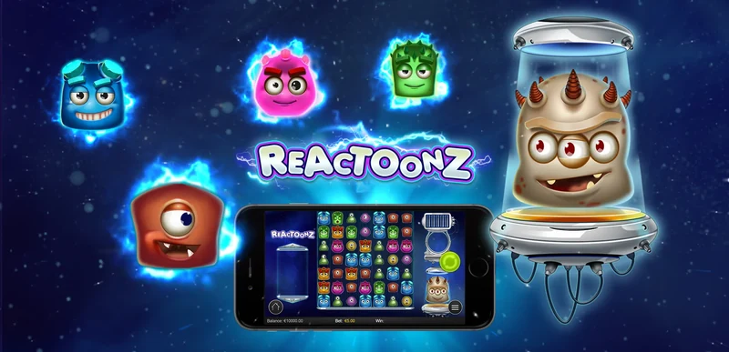 Reactoonz game artwork by Play'n GO